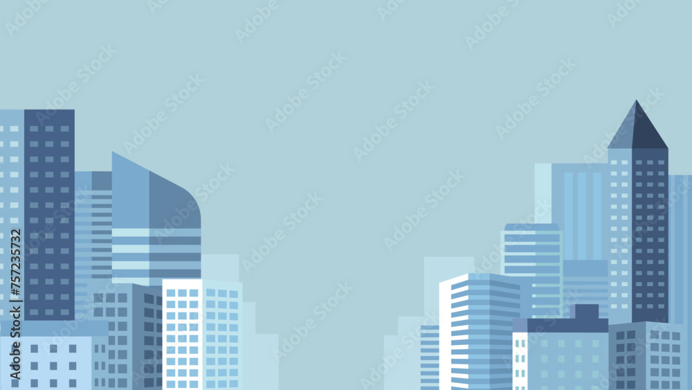 Vector urban building skyline bakground illustration ,sky and building and house
