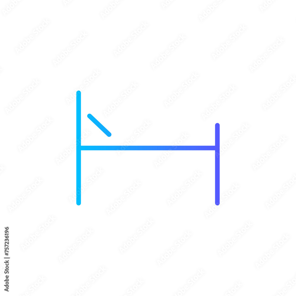 bed gradient icon