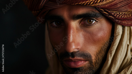 A Photograph of a Content Middle-Eastern Man photo