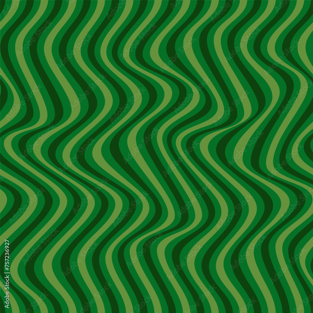 Vector pattern with green stripes.