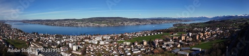 Zürichsee Panorama ob Horgen 26.2.24