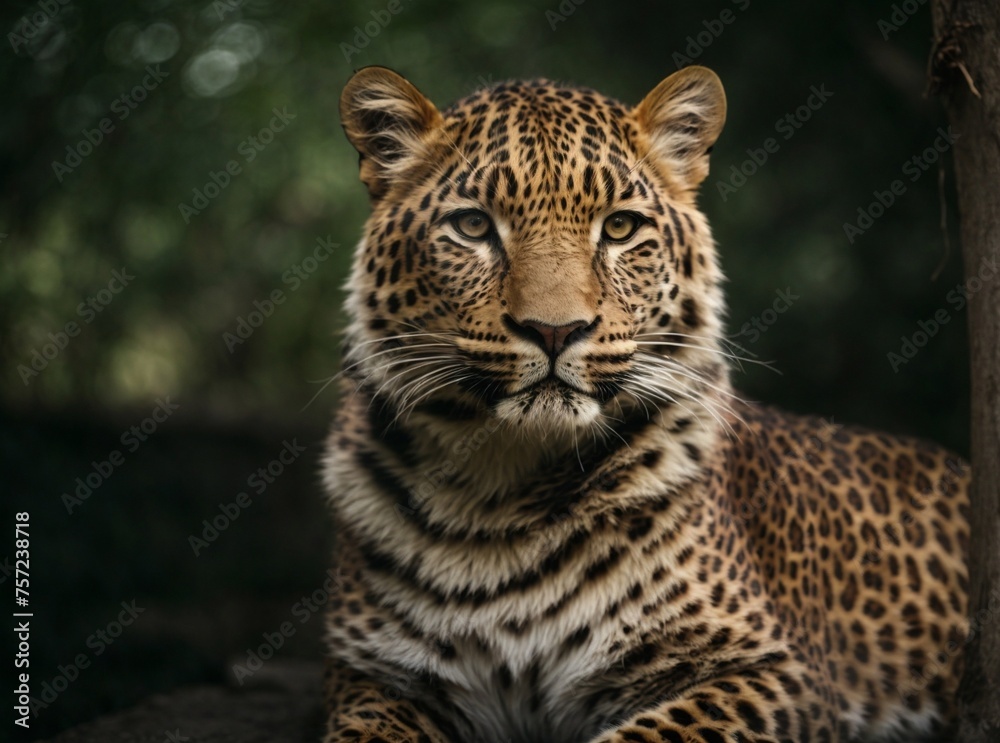 Fototapeta premium portrait of a leopard