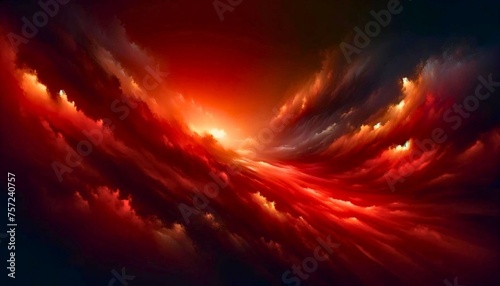 Enthralling Red Sky Abstract Background Graphic