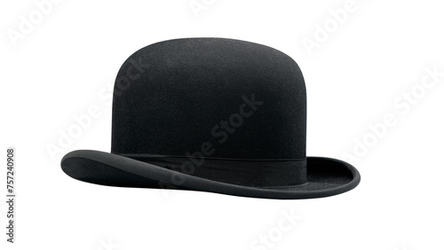 a bowler hat isolated on a white background