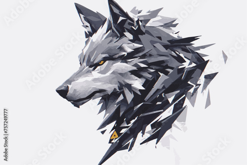 wolf head vector © Wemerson