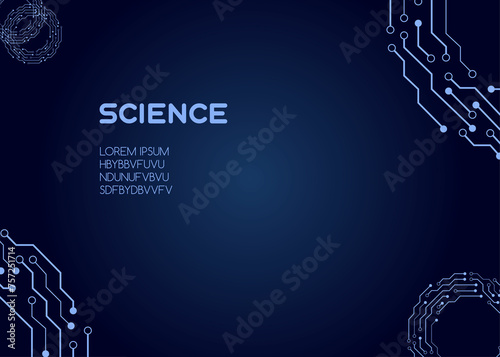 Abstract background Science technology medicine The background is suitable for designing presentation, banners and much more