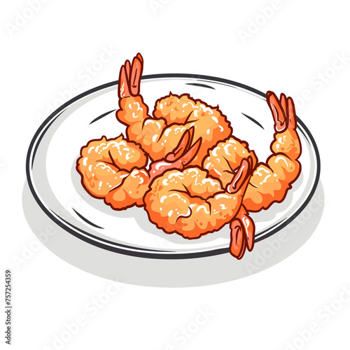Golden Tempura Shrimp Platter