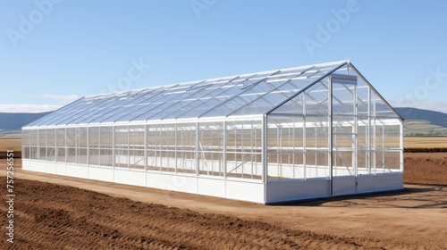 Large greenhouses for beautiful flower cultivation and growth in a spacious environment