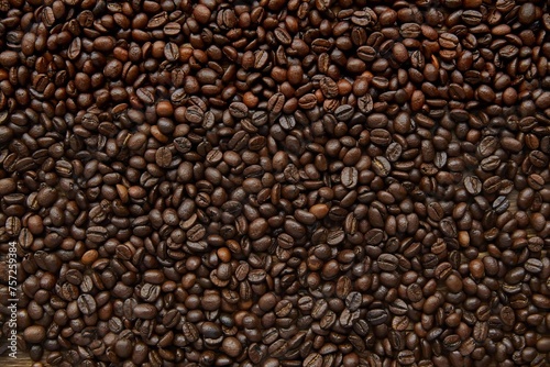 background with coffee beans in high quality studio photography top view