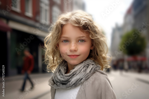 Wallpaper Mural girl white Beautiful in her teens or younger talking head shoulders shot bokeh out of focus background on a cosmopolitan western street vox pop website review or questionnaire candid photo Torontodigital.ca