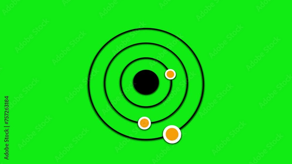 Animated solar system preloader. Planets around sun. solar system ...