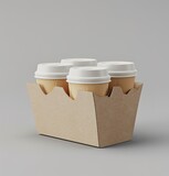 Eco-Friendly Tote Coffee Cup Bag - A convenient and eco-friendly solution for coffee lovers who are always on the go