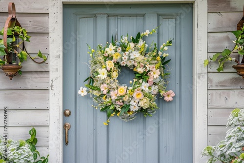 Celebrating Spring's Rebirth: Elegant Floral Wreaths for Easter, Perfect for Every Front Door