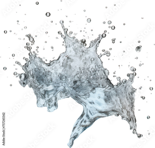 リアルで躍動的な水の塊　素材