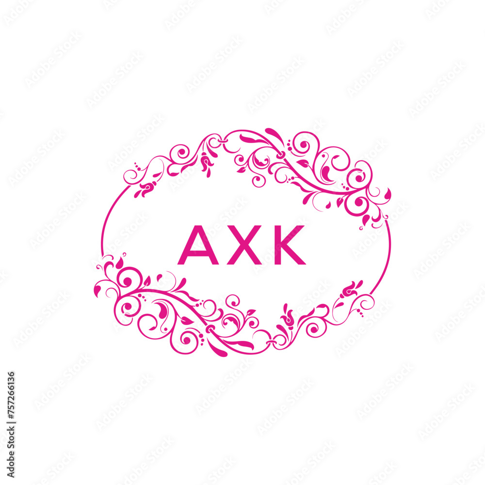 AXK  logo design template vector. AXK Business abstract connection vector logo. AXK icon circle logotype.
