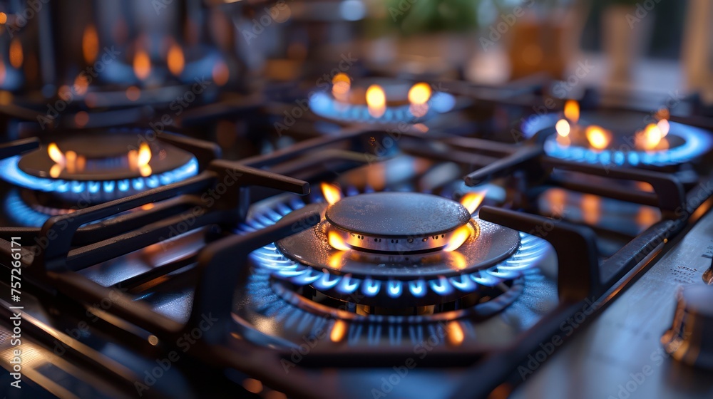 Flame Mastery - Gas stove precision well designed for versatile cooking applications Flame Mastery - Gas stove precision well designed for versatile cooking applications