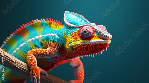 Colorful chameleon © xuan