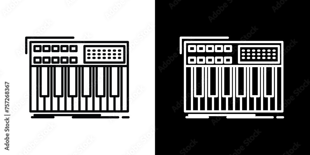 Piano icon. Music icon. Musical instrument. Audio icon. Business icon. Black icon Piano icon. Music icon. Musical instrument. Audio icon. Business icon. Black icon