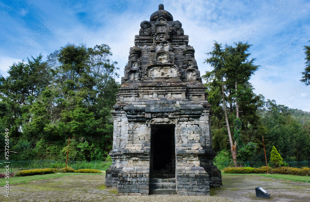 An isolated small Buddhist temple, called Bima, far from other temples in Dieng plateau ritual area An isolated small Buddhist temple, called Bima, far from other temples in Dieng plateau ritual area
