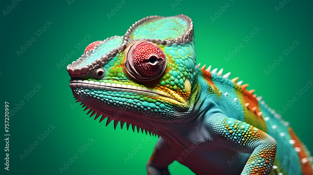 Colorful chameleon Colorful chameleon