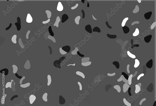 Light Silver, Gray vector background with abstract forms.