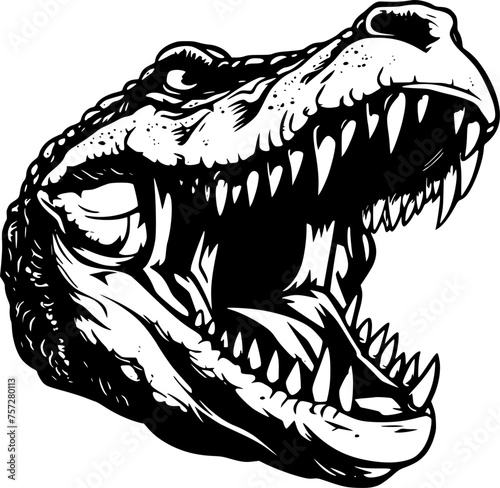 Crocodile - High Quality Vector Logo - Vector illustration ideal for T-shirt graphic