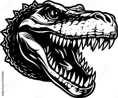 Alligator - High Quality Vector Logo - Vector illustration ideal for T-shirt graphic © CreativeOasis