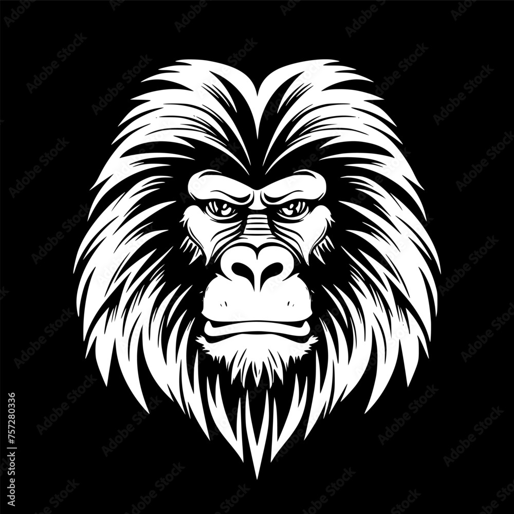 Baboon - High Quality Vector Logo - Vector illustration ideal for T-shirt graphic