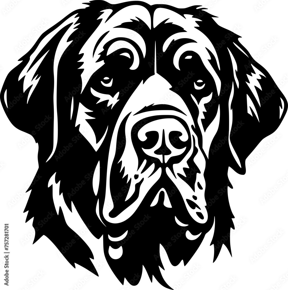 Rottweiler Dog | Minimalist and Simple Silhouette - Vector illustration