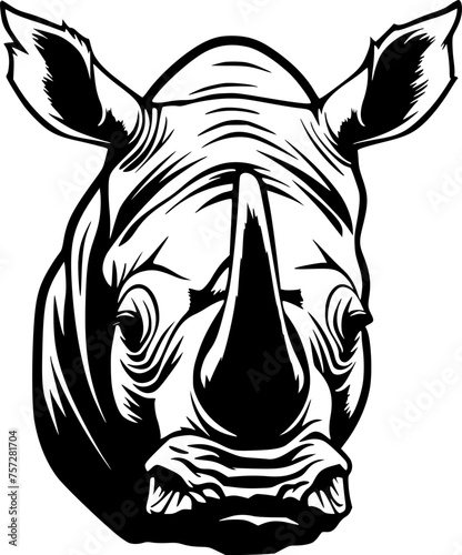 Rhinoceros - High Quality Vector Logo - Vector illustration ideal for T-shirt graphic