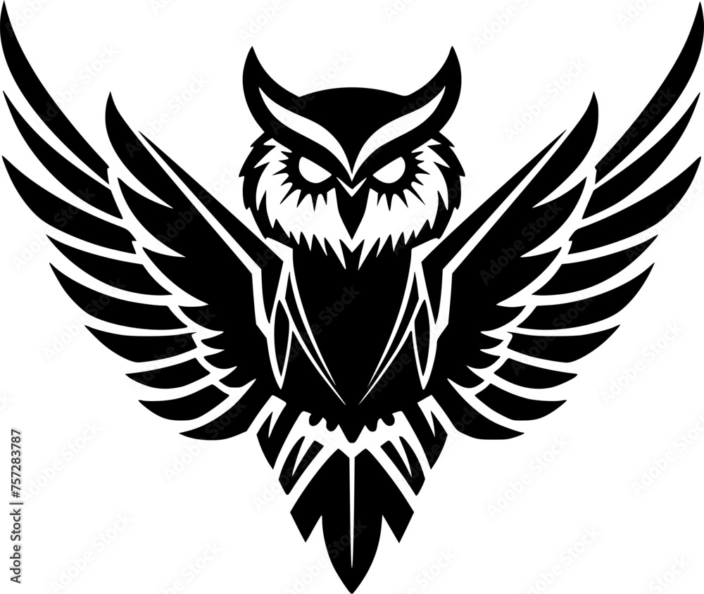 Obraz premium Owl - High Quality Vector Logo - Vector illustration ideal for T-shirt graphic
