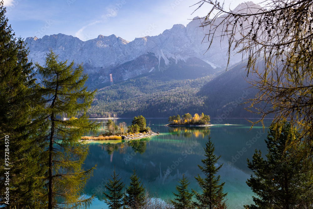 Fototapeta premium lake and mountains