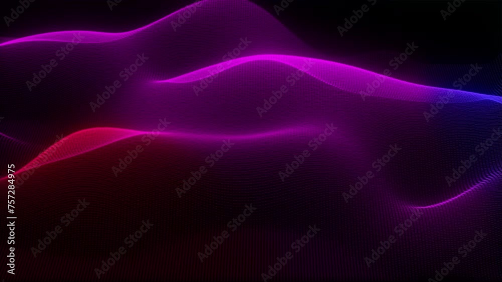 Violet and magenta waves on black background inspired by automotive lighting Violet and magenta waves on black background inspired by automotive lighting