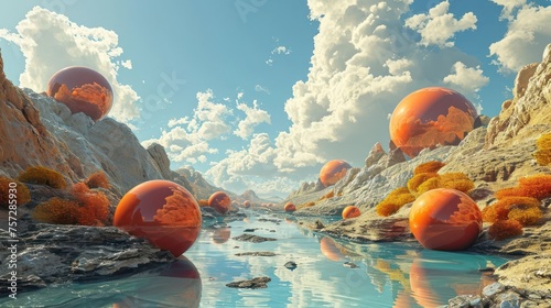 surreal landscape that challenges conventional views, presenting viewers with a visual experience that transcends reality