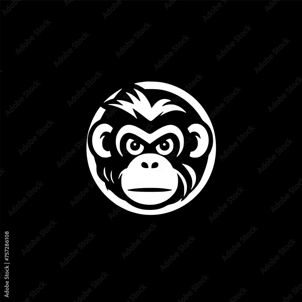 Monkey | Minimalist and Simple Silhouette - Vector illustration Monkey | Minimalist and Simple Silhouette - Vector illustration