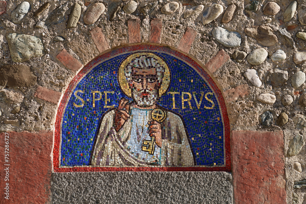 Medieval church of SS. Pietro e Paolo at Agliate, Brianza, Italy