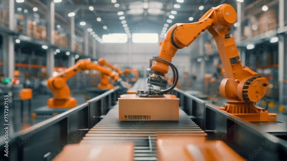 In a state-of-the-art factory, an engineer meticulously programs and monitors robotic arms, optimizing them for precision and efficiency. In a state-of-the-art factory, an engineer meticulously programs and monitors robotic arms, optimizing them for precision and efficiency.