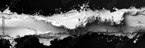 Abstract Fluid Art Background Black White, Background HD, Illustrations