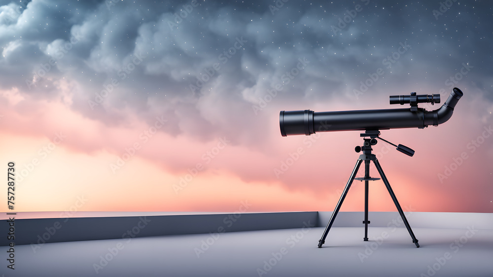 Cosmic Navigator 3D Telescope Ideal for Exploring the Sky Milky Way and Distant Galaxies