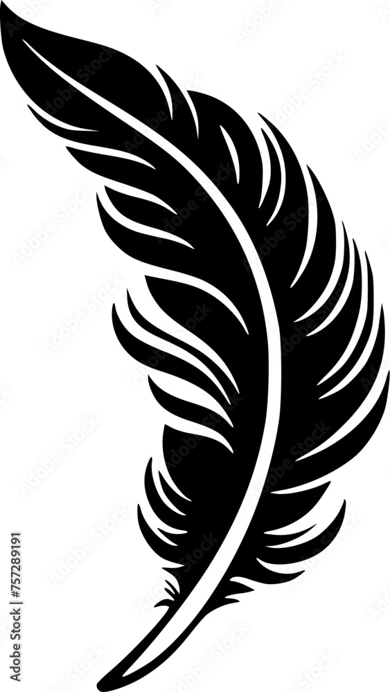 Feather | Minimalist and Simple Silhouette - Vector illustration Feather | Minimalist and Simple Silhouette - Vector illustration