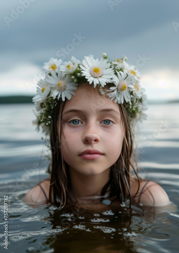 Scandinavian Midsommar: Teen's Lake Swim Celebration
 photo