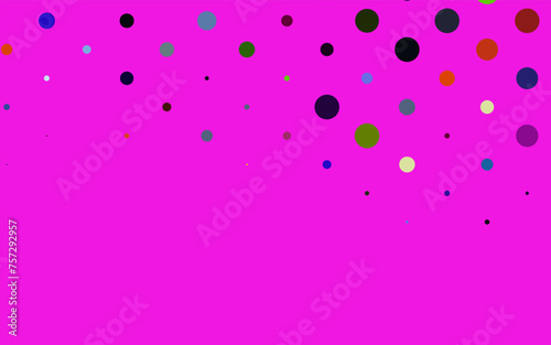 Light Multicolor, Rainbow vector pattern with spheres.