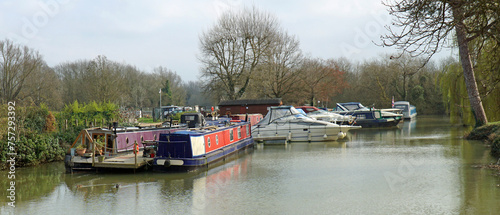 Narrow Boats at  Eaton Socon Marina Cambridgeshire.  