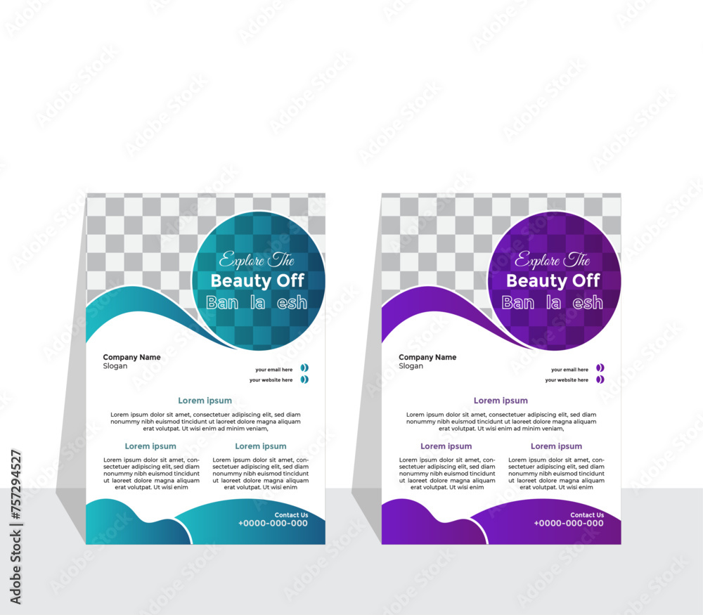 vector travel flyer design template vector travel flyer design template