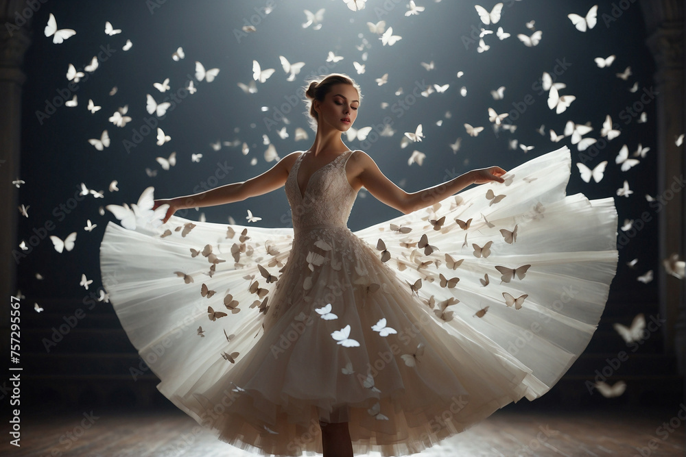 Baby Doe White Flutterfly Ballerina