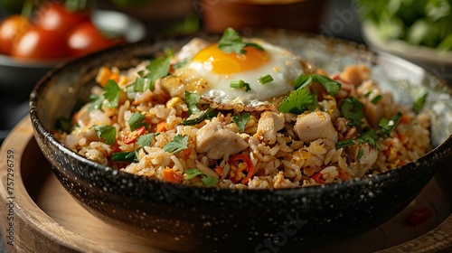Khao Pad fragrant fried rice with chicken