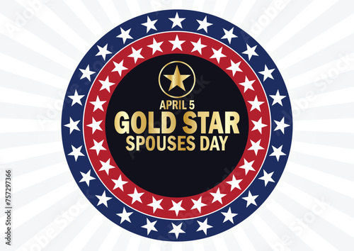 Gold Star Spouses Day wallpaper with typography. Gold Star Spouses Day, background