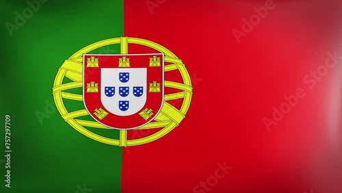 portugal flag wave animation