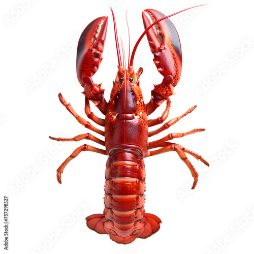 Lobster isolated on transparent background Generative Ai