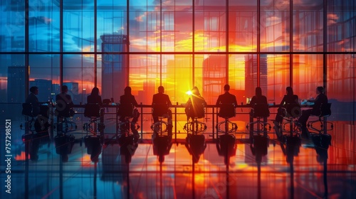 Group of People Sitting at Table by Window